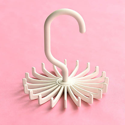 360 Degree Rotating Space Saving Rack 20 Hooks Ties Belts Bras Underwear Hanger