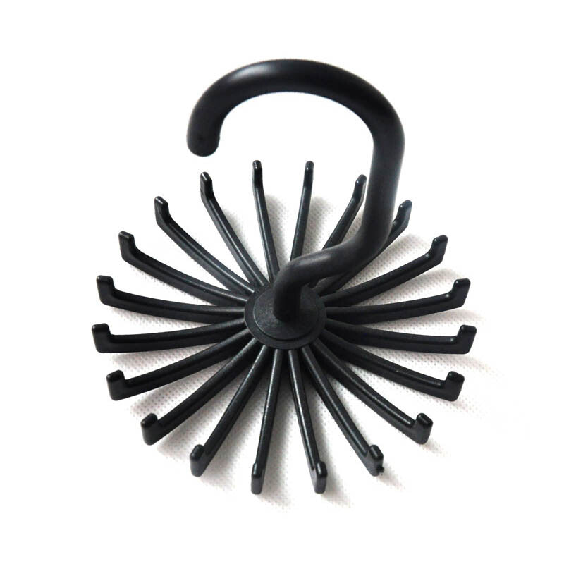 360 Degree Rotating Space Saving Rack 20 Hooks Ties Belts Bras Underwear Hanger