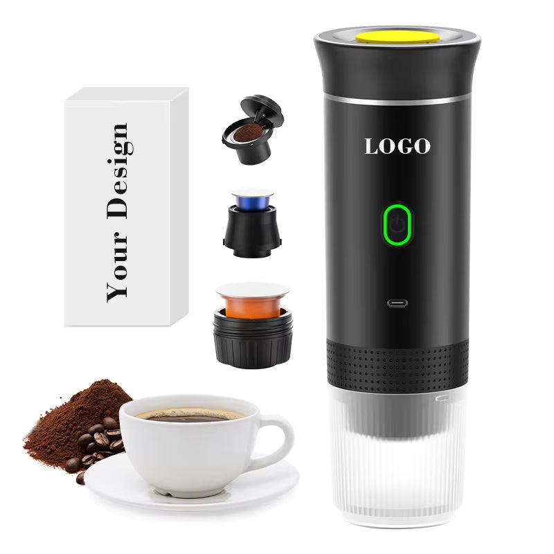 New Manual Electric Travel Espresso Machine, Mini Smart Coffee Makers, Professional Espresso Maker Capsule Coffee Machine